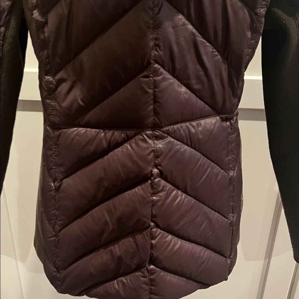 BCBGeneration Deep Purple Puffer Jacket Size L - image 7